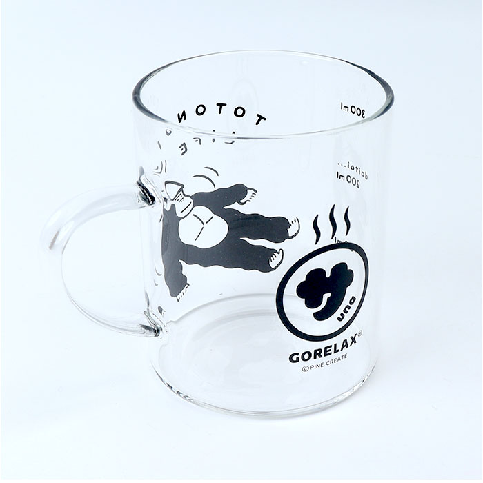 耐熱マグカップ ガラス 通販 ごリラックス ととのい耐熱グラスマグ マグカップ メモリ付き 容量330ml サウナロゴ入り 電子レンジOK 耐熱ガラス 耐熱マグカップ | BACKYARD FAMILY | 14