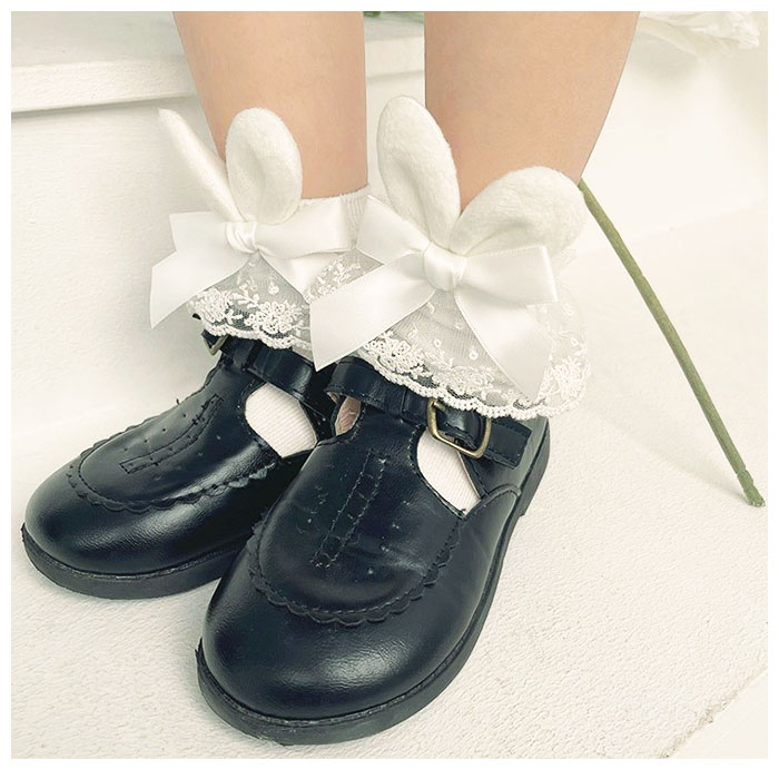 女の子 通販女の子 フォーマル 靴下 ウサギリボン ソックス フォーマルソックス ウサギ リボン くつした くつ下 クルーソックス クルー キッズ 子供 女の子 | ブランド登録なし | 05