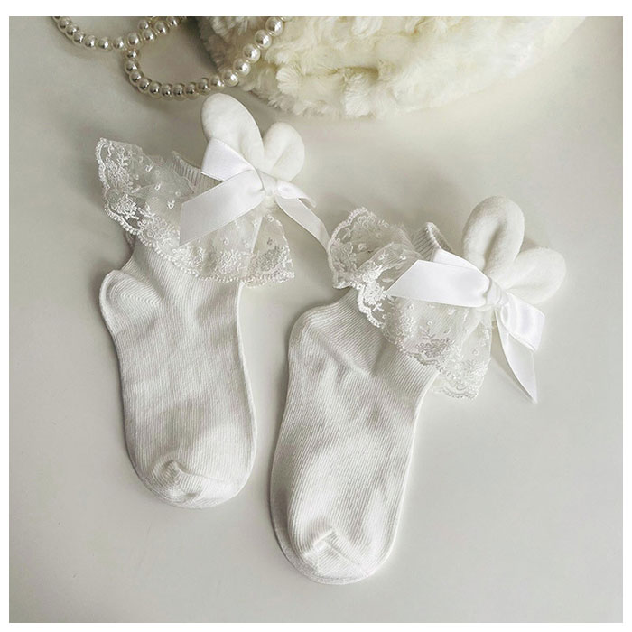 女の子 通販女の子 フォーマル 靴下 ウサギリボン ソックス フォーマルソックス ウサギ リボン くつした くつ下 クルーソックス クルー キッズ 子供 女の子 | ブランド登録なし | 10