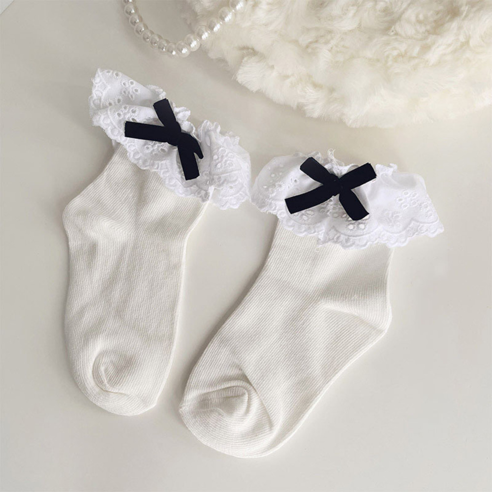 女の子 フォーマル 靴下 カラーリボン 通販 ソックス フォーマルソックス カラー リボン くつした くつ下 クルーソックス クルー キッズ 子供 こども 女の子 | ブランド登録なし | 01