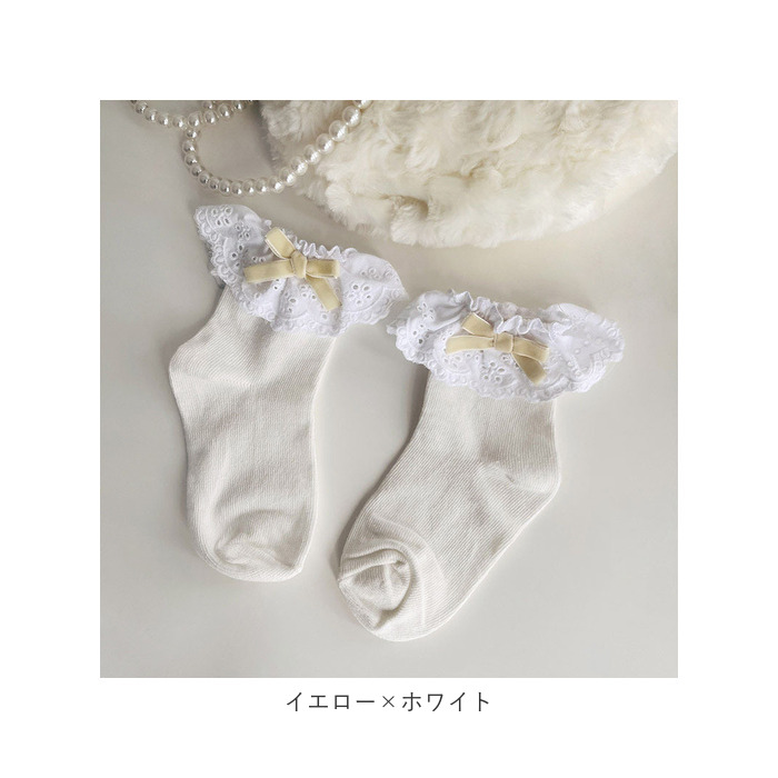 女の子 フォーマル 靴下 カラーリボン 通販 ソックス フォーマルソックス カラー リボン くつした くつ下 クルーソックス クルー キッズ 子供 こども 女の子 | ブランド登録なし | 15
