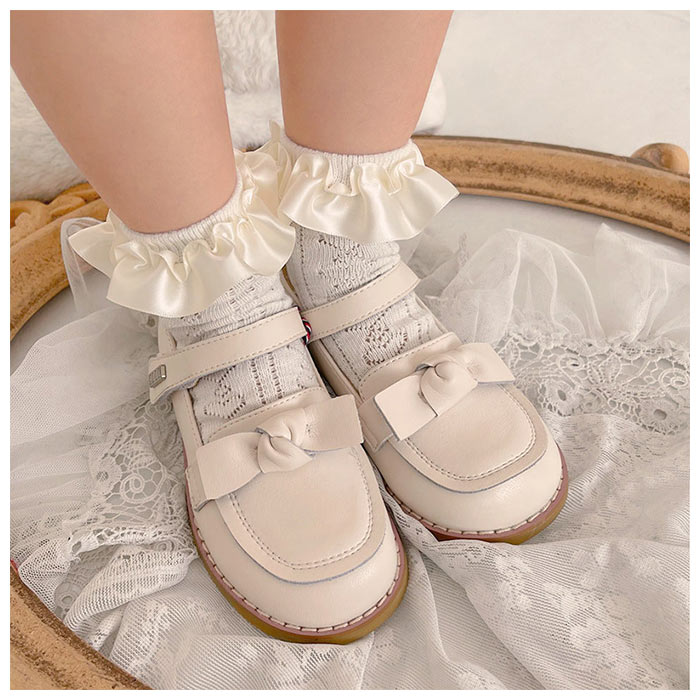 女の子 フォーマル 靴下 サテンレース 通販 ソックス フォーマルソックス サテン レース くつした くつ下 クルーソックス クルー キッズ 子供 こども 女の子 | ブランド登録なし | 05