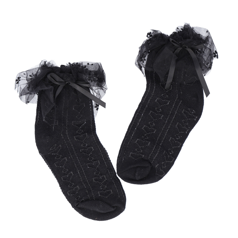 女の子 フォーマル 靴下 シフォンレース 通販 ソックス フォーマルソックス シフォン レース くつした くつ下 クルーソックス クルー キッズ 子供 こども 女の子 | ブランド登録なし | 02