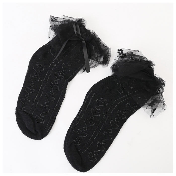 女の子 フォーマル 靴下 シフォンレース 通販 ソックス フォーマルソックス シフォン レース くつした くつ下 クルーソックス クルー キッズ 子供 こども 女の子 | ブランド登録なし | 07