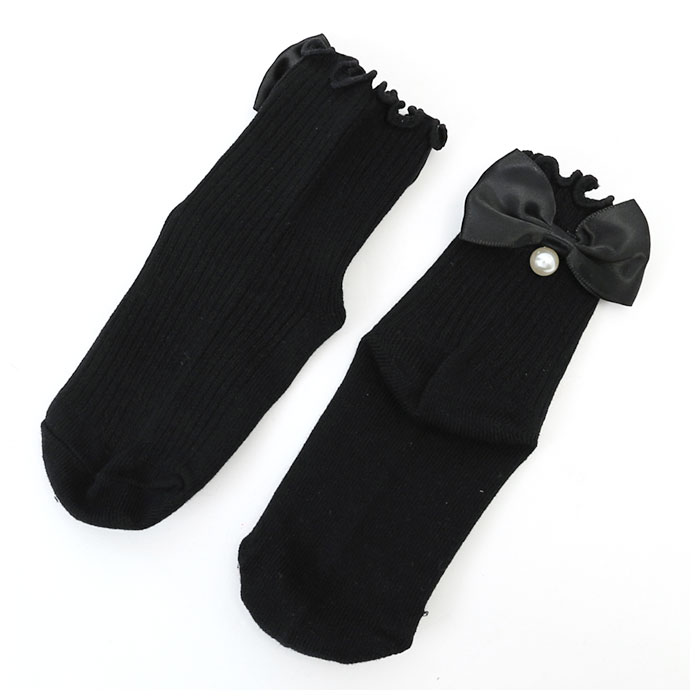 女の子 フォーマル 靴下 パールリボン 通販 ソックス フォーマルソックス パール リボン くつした くつ下 クルーソックス クルー キッズ 子供 こども 女の子 | ブランド登録なし | 08