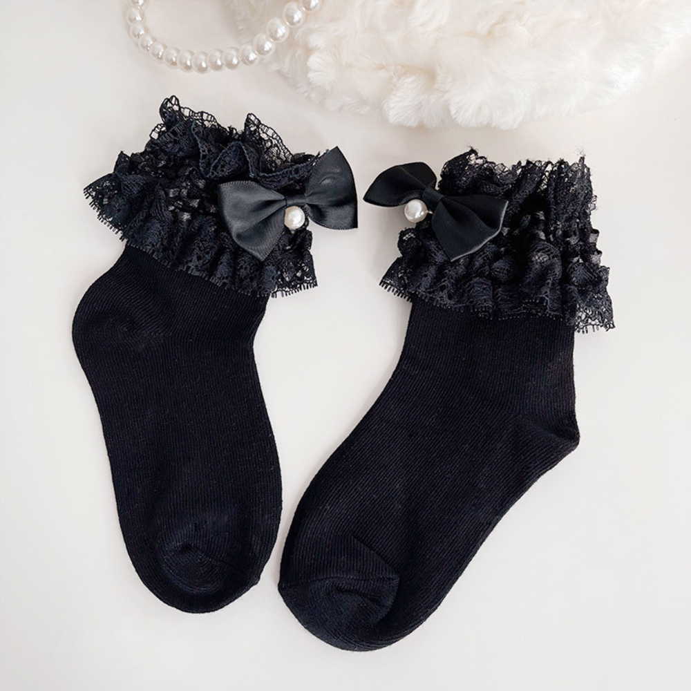 女の子 通販女の子 フォーマル 靴下 レースリボン ソックス フォーマルソックス レース リボン くつした くつ下 クルーソックス クルー キッズ 子供 女の子 | ブランド登録なし | 02