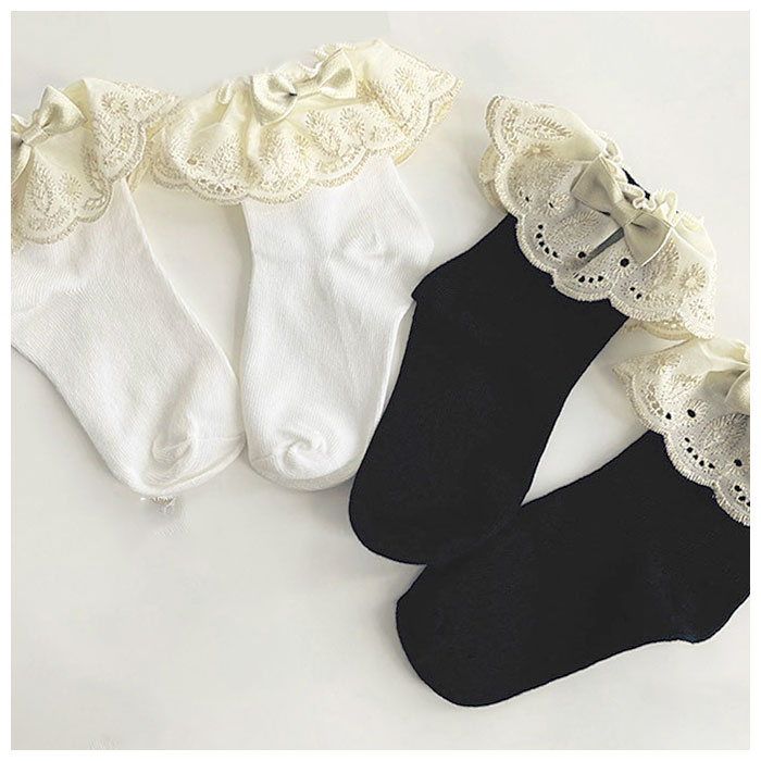 女の子 通販女の子 フォーマル 靴下 刺繍リボン ソックス フォーマルソックス 刺繍 リボン くつした くつ下 クルーソックス クルー キッズ 子供 こども  女の子 | ブランド登録なし | 06