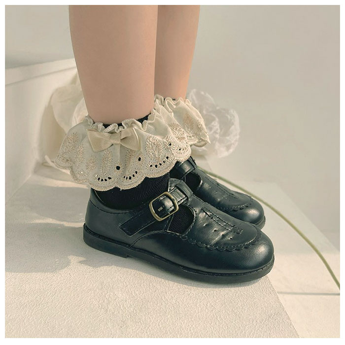 女の子 通販女の子 フォーマル 靴下 刺繍リボン ソックス フォーマルソックス 刺繍 リボン くつした くつ下 クルーソックス クルー キッズ 子供 こども  女の子 | ブランド登録なし | 08