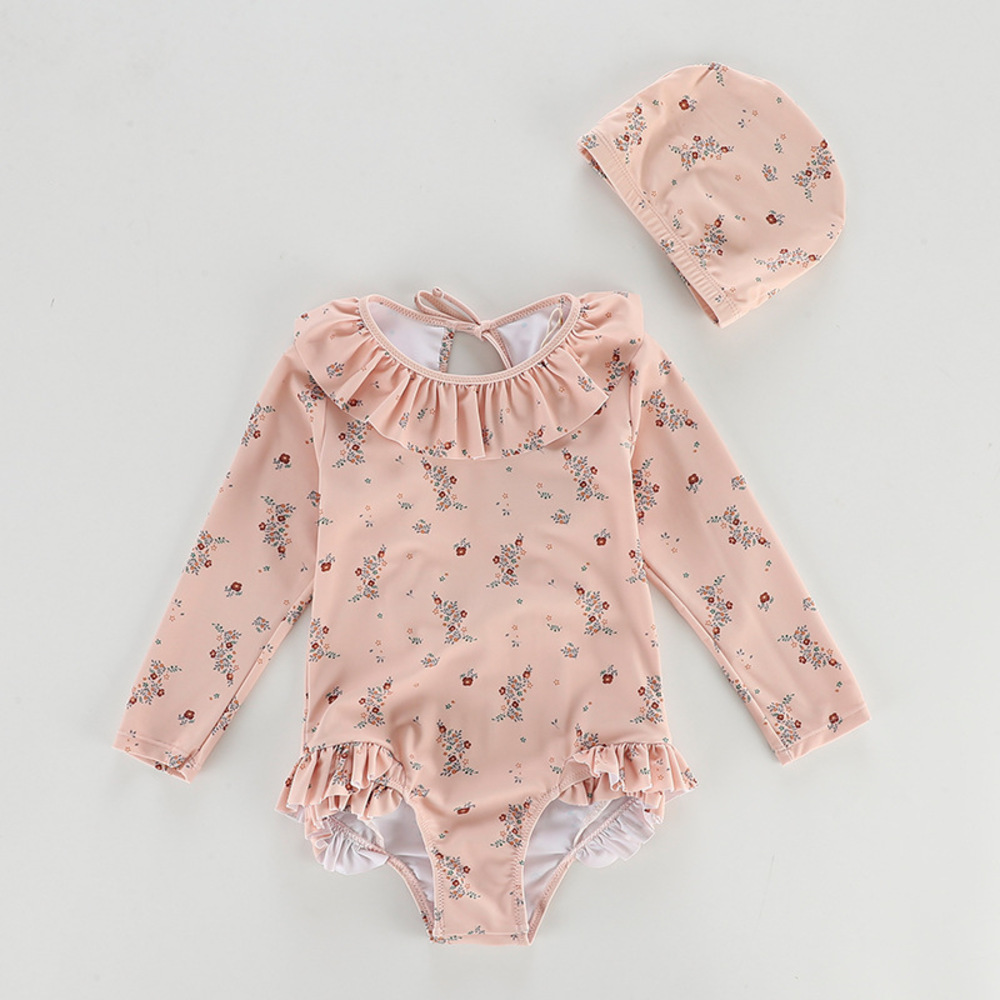 水着 女の子 帽子付き 通販 キッズ水着 みずぎ スイムウェア フリル キャップ付き キャット 帽子 スイムキャップ 柄 子供用 子ども用 女児 キッズ 女子 水着 |  | 01