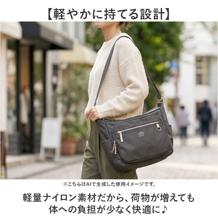 アネログランデ anello grande アネログランデ ショルダーバッグ GTM1102 通販 ショルダーバック 斜めがけバッグ 10ポケット レディース 大人 大きめ | anello GRANDE | 13