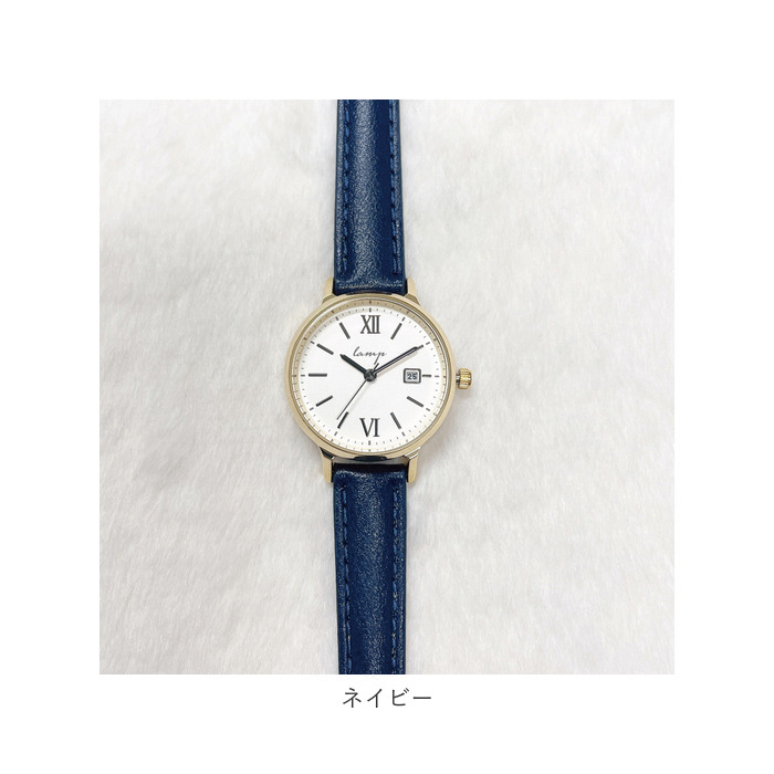 ランプ lamp 通販lamp ランプ 腕時計 革ベルト レディース ウォッチ 時計 カレンダー 見やすい ベルト ベーシック ブランド 女性 女性用 女の子 婦人 シンプル | ランプ | 16