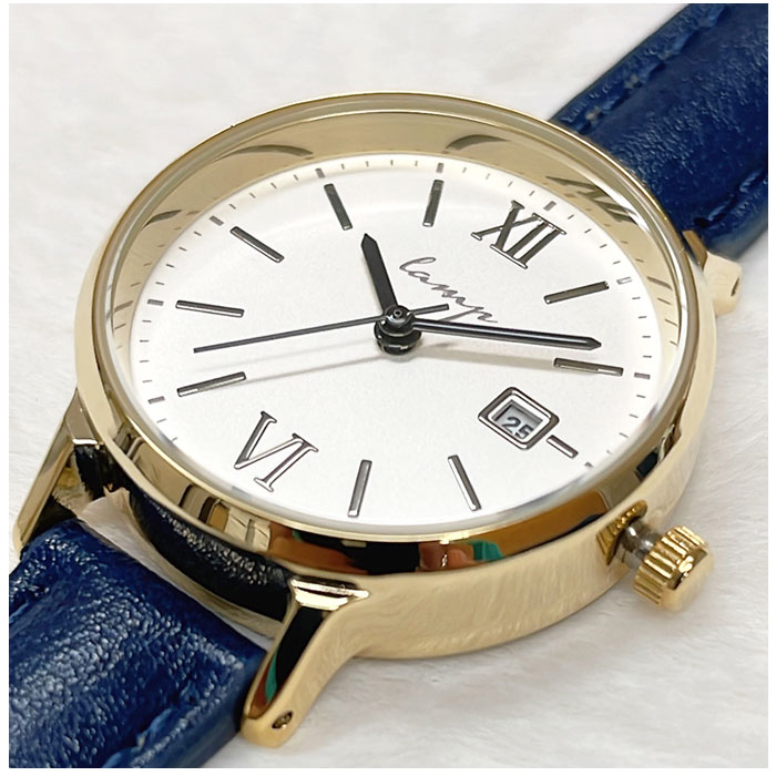 ランプ lamp 通販lamp ランプ 腕時計 革ベルト レディース ウォッチ 時計 カレンダー 見やすい ベルト ベーシック ブランド 女性 女性用 女の子 婦人 シンプル | ランプ | 12