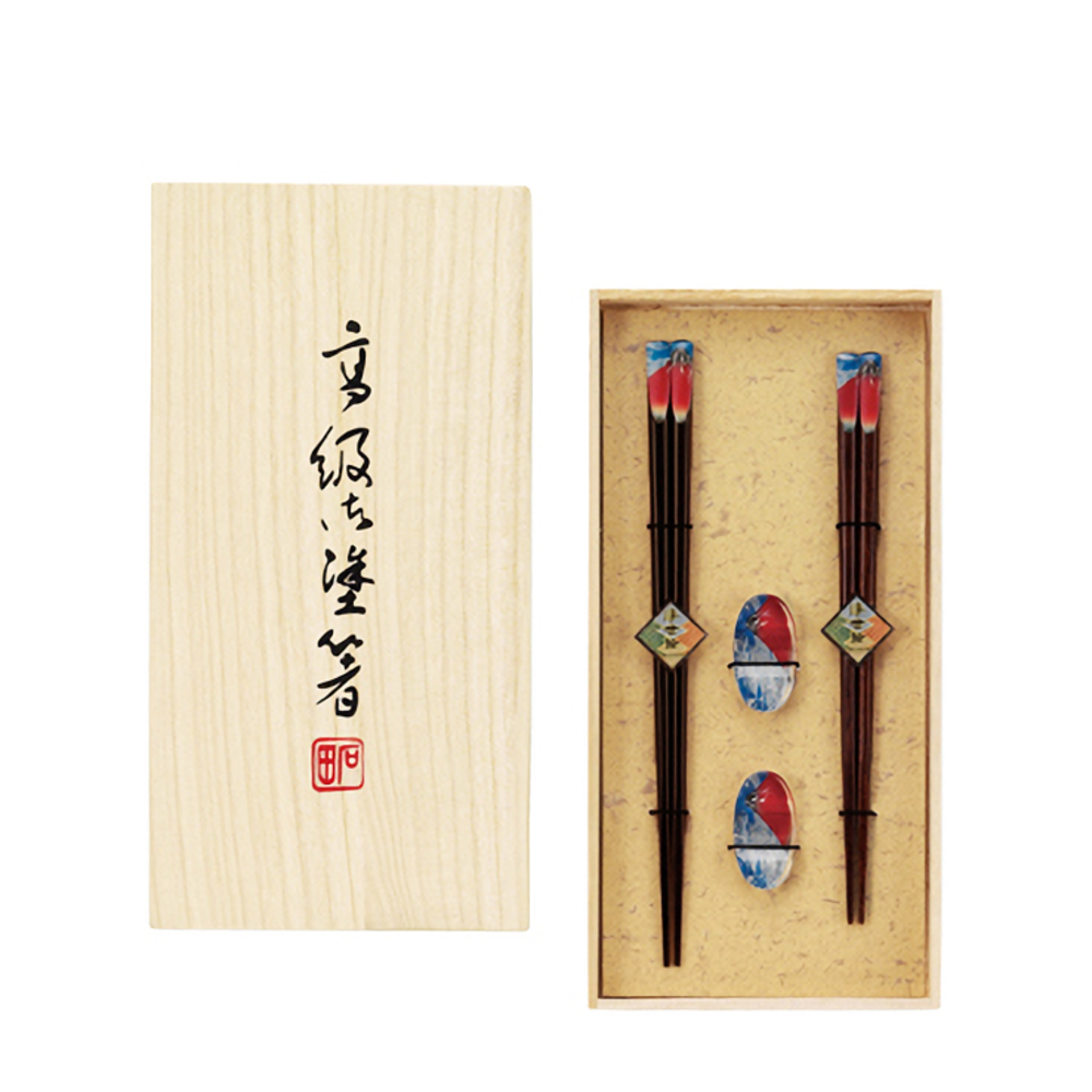 夫婦箸 通販夫婦箸 箸置き お箸 プレゼント おしゃれ 2膳セット 箸 セット 大人 箸置付 23cm 21cm 凱風快晴 イシダ はし 結婚祝い 祖母 母の日 敬老の日 夫婦箸 | イッツイ | 01