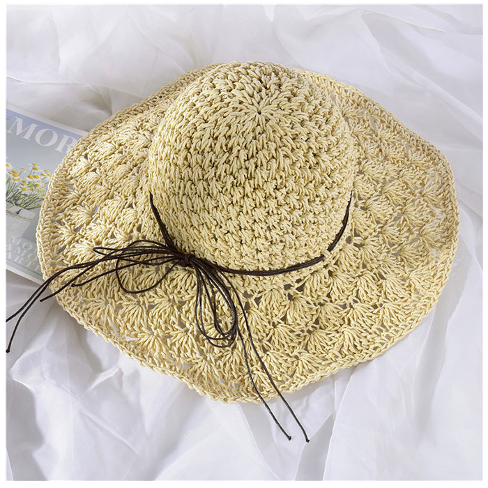 麦わら帽子 レディース 通販 ストローハット ペーパーハット 帽子 ハット 麦わら 日焼け防止 折りたたみ 持ち運び サイズ調整 つば広 キャペリン 麦わら帽子 | BACKYARD FAMILY | 15