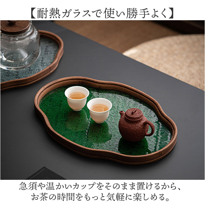 お盆 トレー おしゃれ ガラス 通販 おぼん トレイ 硝子 ガラストレイ ガラストレー ティートレイ カフェトレー カフェトレイ かわいい 雲型 お盆 | BACKYARD FAMILY | 07