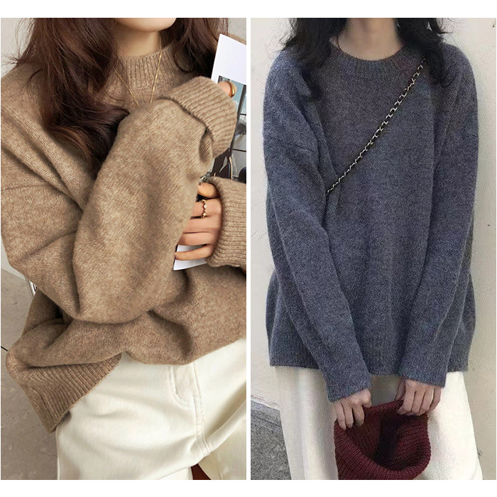 ニット レディース 通販 ニットトップス セーター プルオーバー 長袖 チュニック ロング丈 レディースニット あったかい 暖かい ナチュラル ニット | BACKYARD FAMILY | 16