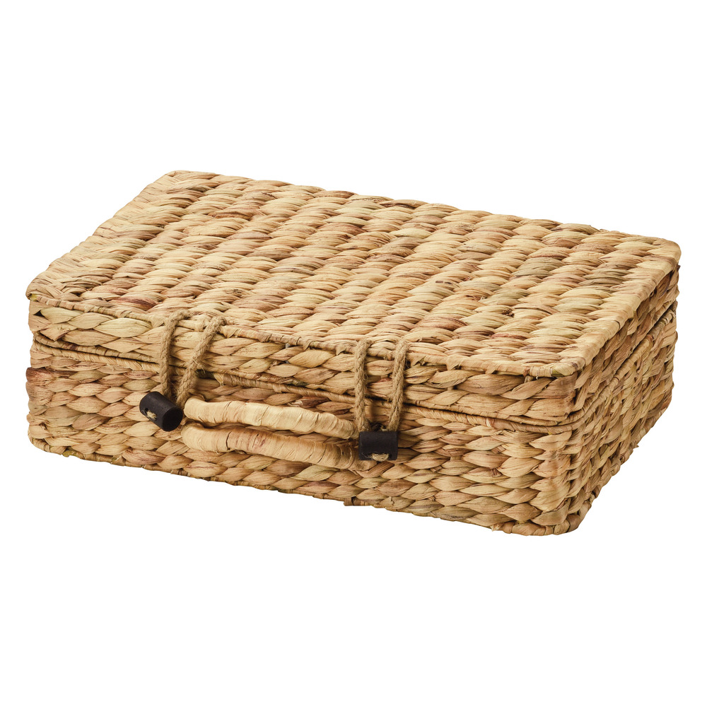 バスケット ピクニック 通販 Ｍサイズ カゴバスケット ウォーターヒヤシンスバスケット ピクニックバスケット カゴバッグ トランク バスケット |  | 01