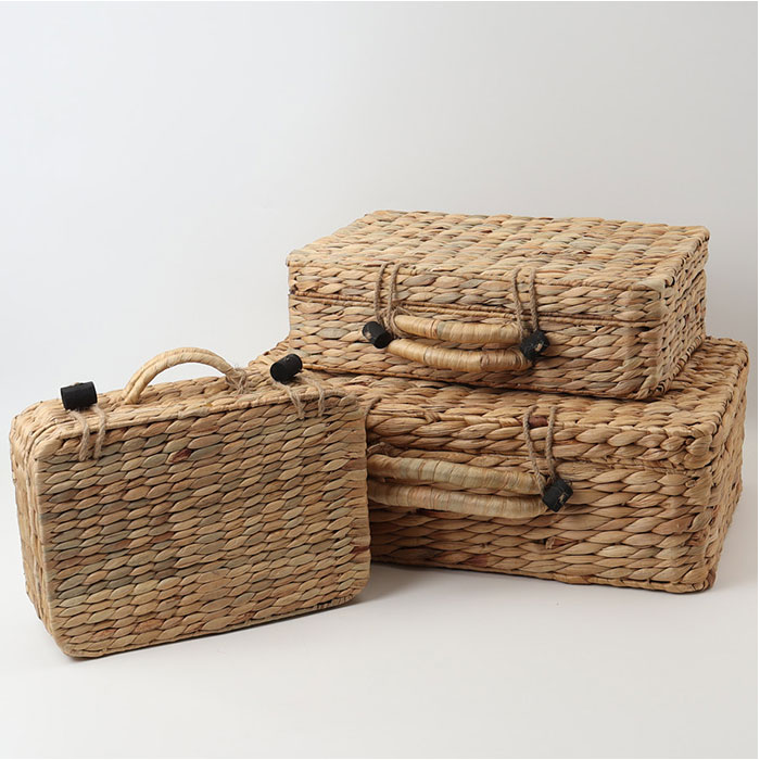 バスケット ピクニック 通販 Ｍサイズ カゴバスケット ウォーターヒヤシンスバスケット ピクニックバスケット カゴバッグ トランク バスケット |  | 10