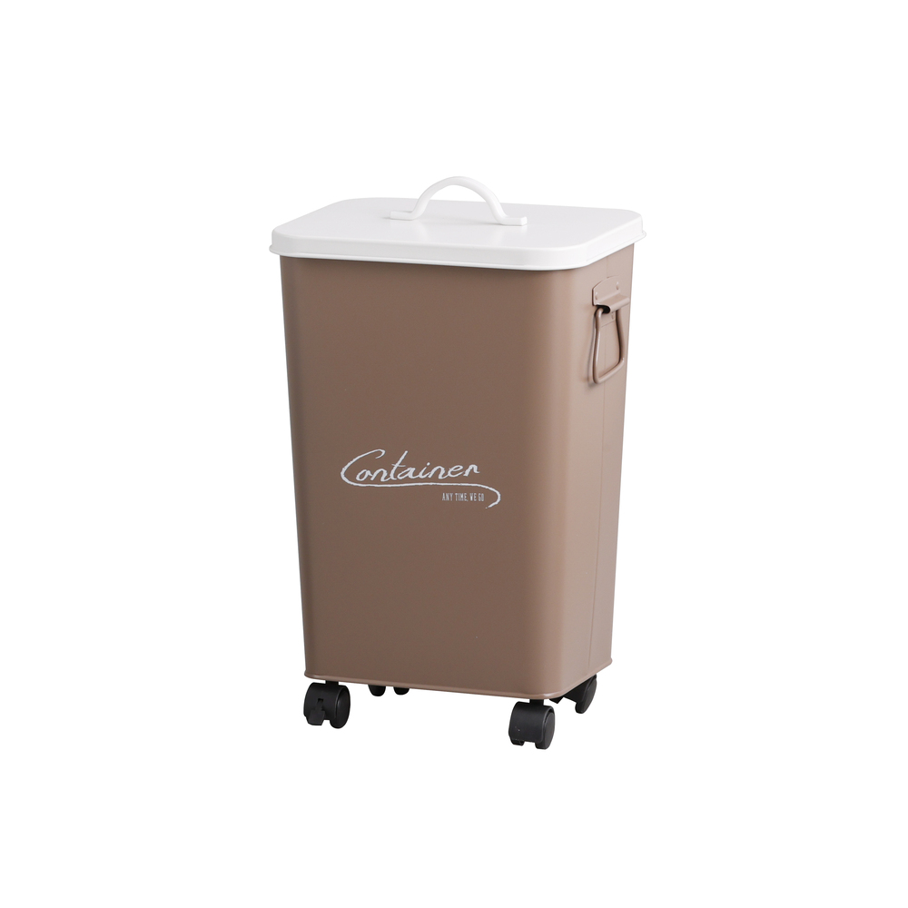 コンテナボックス 蓋付き 通販 パルトゥ コンテナカート ゴミ箱 ごみ箱 アビテ ダストボックス ふた付き 蓋付き キャスター付 アイアン コンテナボックス | 生活雑貨 | 03