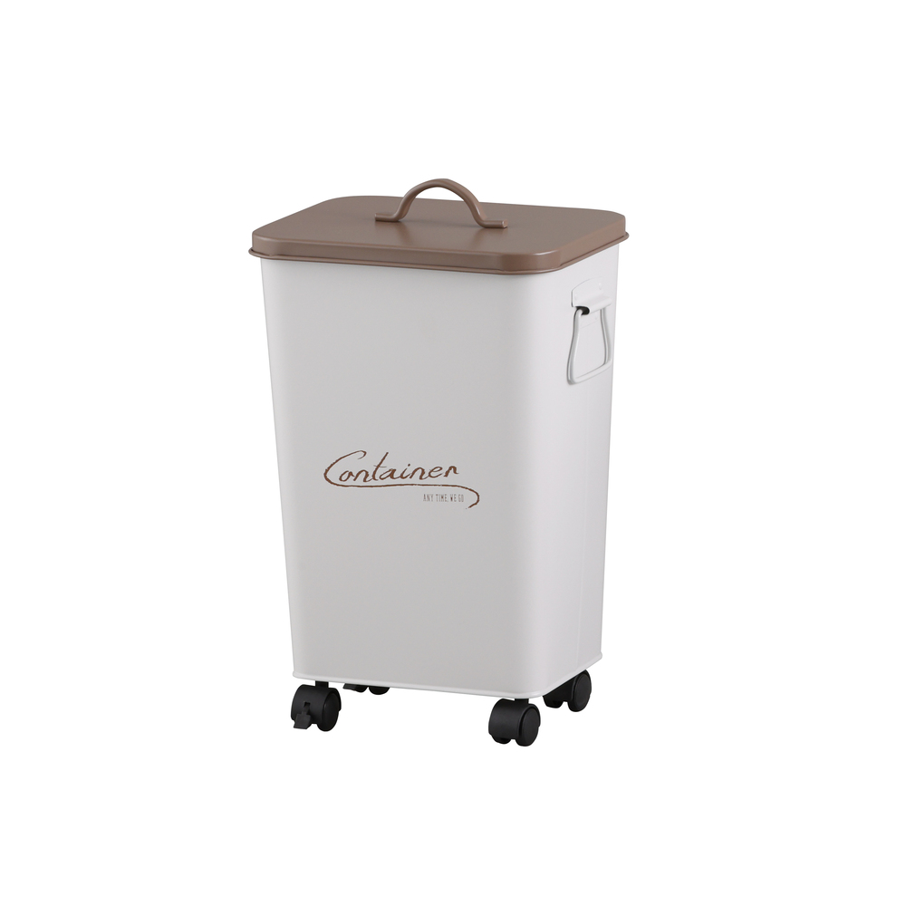 コンテナボックス 蓋付き 通販 パルトゥ コンテナカート ゴミ箱 ごみ箱 アビテ ダストボックス ふた付き 蓋付き キャスター付 アイアン コンテナボックス | 生活雑貨 | 01