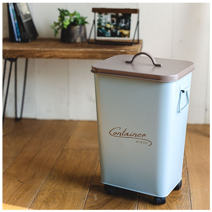 コンテナボックス 蓋付き 通販 パルトゥ コンテナカート ゴミ箱 ごみ箱 アビテ ダストボックス ふた付き 蓋付き キャスター付 アイアン コンテナボックス | 生活雑貨 | 09