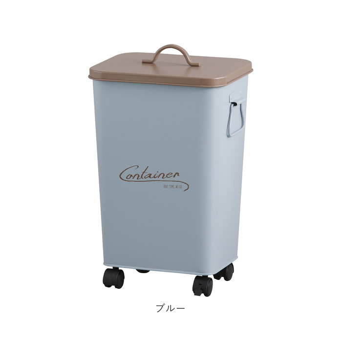コンテナボックス 蓋付き 通販 パルトゥ コンテナカート ゴミ箱 ごみ箱 アビテ ダストボックス ふた付き 蓋付き キャスター付 アイアン コンテナボックス | 生活雑貨 | 12