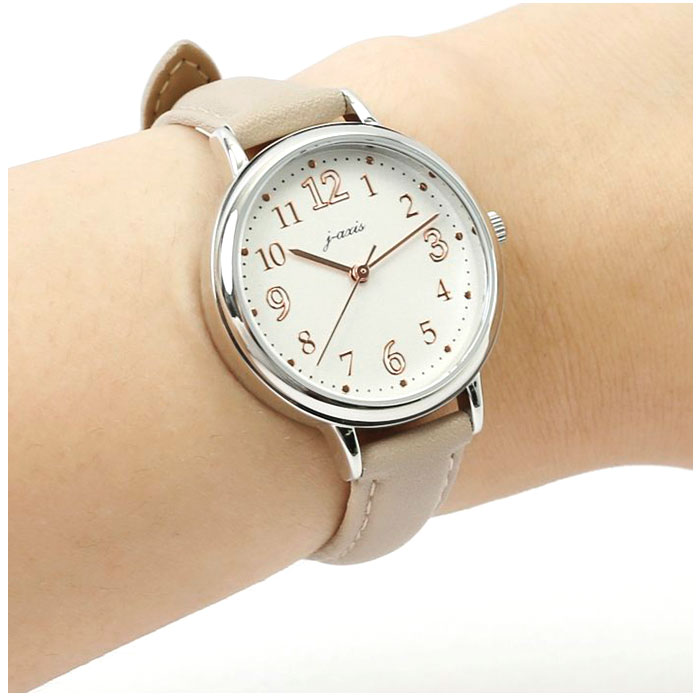 ジェイアクシス 腕時計 通販 J-AXIS HL269 リストウォッチ 時計 ウォッチ レディース 合皮 ベルト フェイクレザー アナログ 3針 おしゃれ ジェイアクシス | J-AXIS | 12
