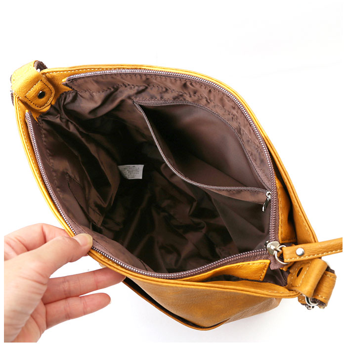 ハーベストムーン Harvest 通販Harvest moom ハーベストムーン ショルダーバッグ ショルダーバック ショルダー 斜めがけ フェイクレザー 合皮 大きめ 3層 |  | 13