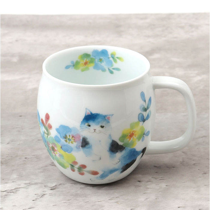 セラミック藍 マグカップ 通販 日本製 マグ カップ 美濃焼 磁器 湯呑み