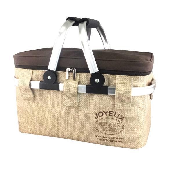 保冷バスケット おしゃれ 通販 保冷バッグ 大容量 丈夫 クーラーバスケット お弁当 クーラーバッグ Lサイズ レジャーバッグ 大きめ 大きい 保冷バスケット |  | 03