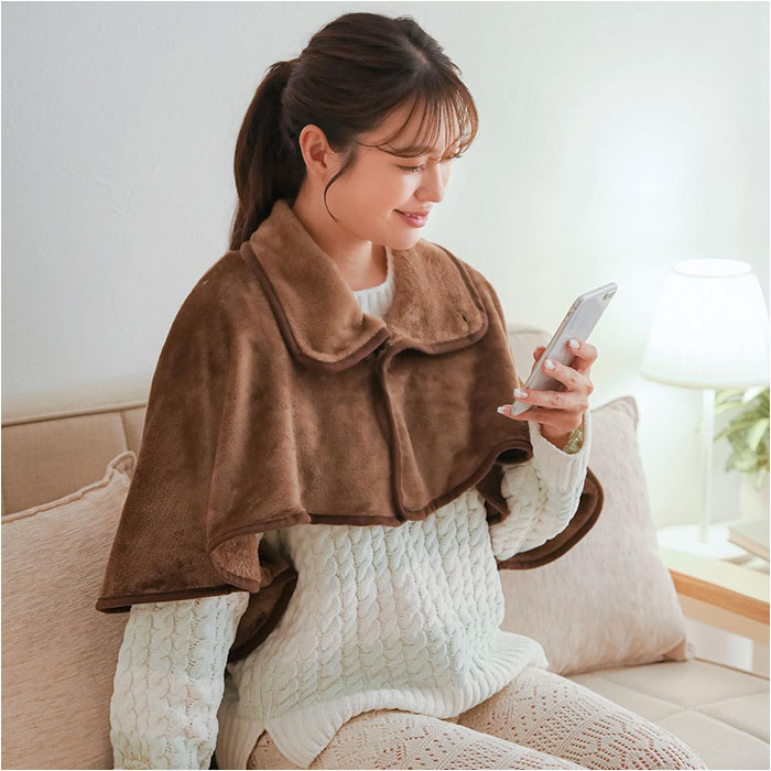 NEEDS 肩当て ポンチョ 通販 おやすみウォーマー 肩掛け ケープ ルーム