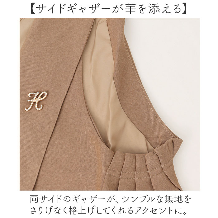 ジレ レディース 通販 ベストロングジレ ノースリーブ 前開き ロングベスト ロング丈 羽織り トップス 大人 女性 おしゃれ オシャレ かわいい可愛い ジレ | BACKYARD FAMILY | 04