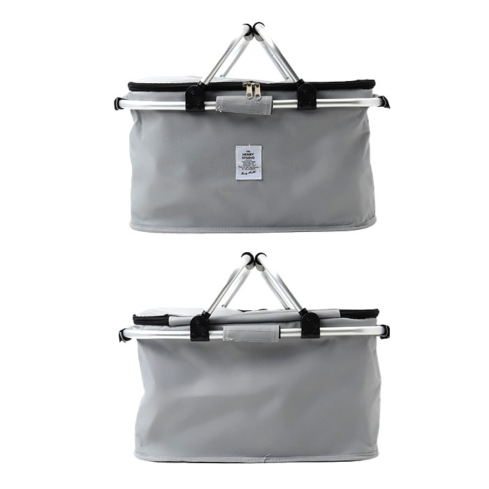 保冷バスケット おしゃれ 通販 折りたたみバスケット 大容量 クーラーバスケット ピクニックバスケット 折り畳み 折りたたみ コンパクト 軽量 保冷バスケット | BACKYARD FAMILY | 12