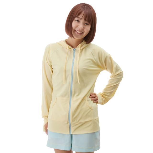ラッシュガード レディース 長袖 パーカー 日焼け予防 ショート丈 フード おしゃれ ジップアップ 水陸両用 水着 紫外線対策 日焼け防止 uvカット | ブランド登録なし | 05