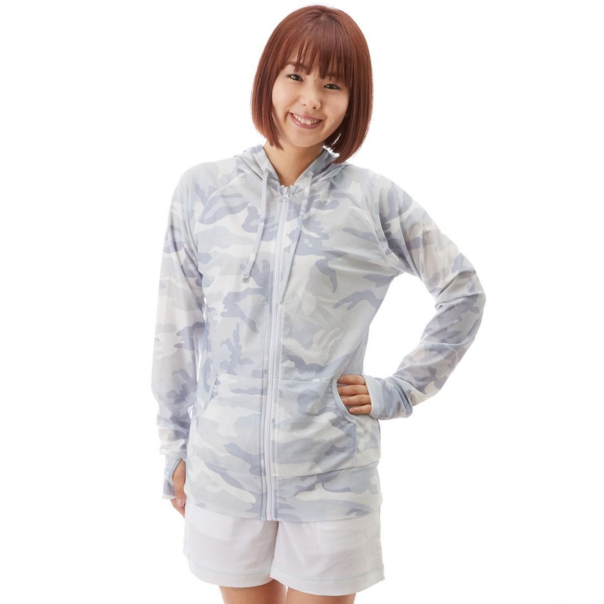 ラッシュガード パーカー 長袖 レディース uv 通販 指穴付き フード おしゃれ ジップアップ 水陸両用 UV対策 紫外線対策 日焼け防止 uvカット ロング |  | 04