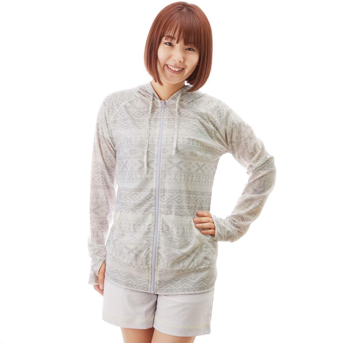 ラッシュガード パーカー 長袖 レディース uv 通販 指穴付き フード おしゃれ ジップアップ 水陸両用 UV対策 紫外線対策 日焼け防止 uvカット ロング |  | 07