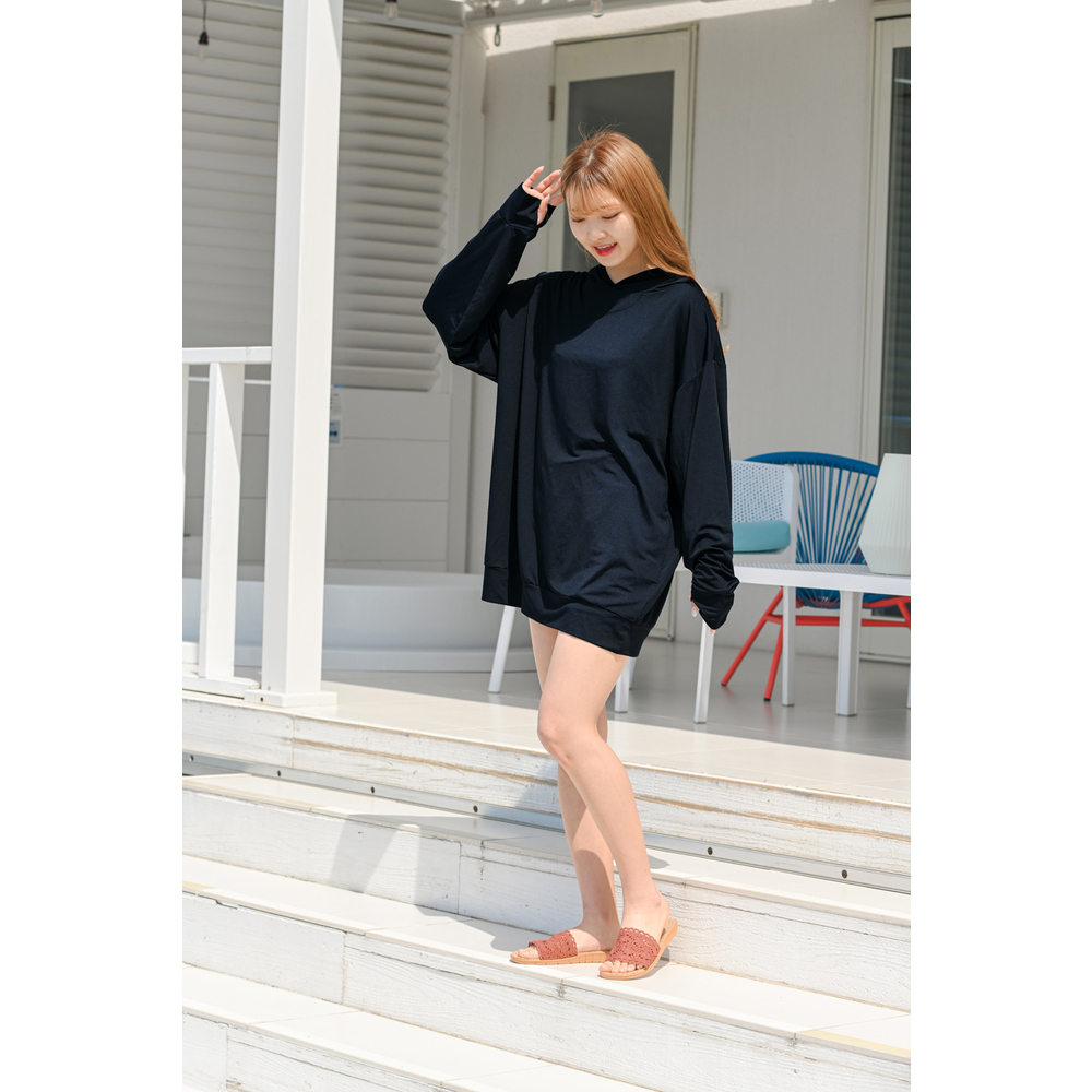 ラッシュガード レディース 長袖 通販 メンズ パーカー プルオーバー 男女兼用 ユニセックス 無地 シンプル UVカット 紫外線対策 UPF50+ ラッシュガード |  | 03