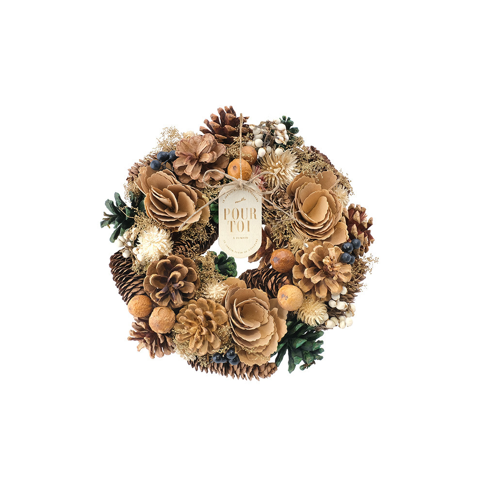 ナチュラルリース M 通販 リース 造花 お花 フラワーアレンジメント プリザーブドフラワー フラワーギフト 箱入り 年中 オールシーズン 玄関 ナチュラルリース |  | 04