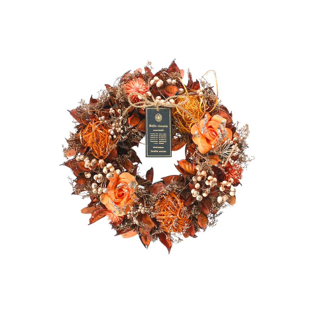 ナチュラルリース M 通販 リース 造花 お花 フラワーアレンジメント プリザーブドフラワー フラワーギフト 箱入り 年中 オールシーズン 玄関 ナチュラルリース |  | 06