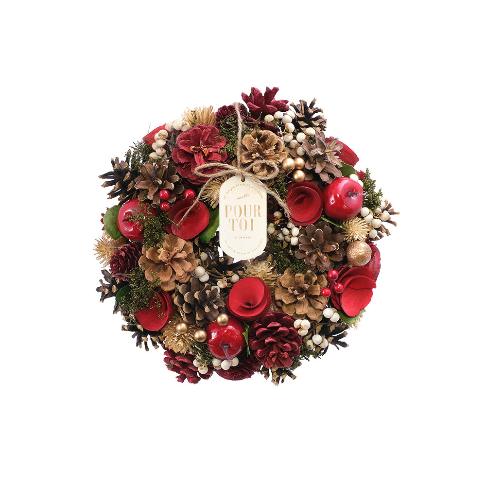 ナチュラルリース M 通販 リース 造花 お花 フラワーアレンジメント プリザーブドフラワー フラワーギフト 箱入り 年中 オールシーズン 玄関 ナチュラルリース |  | 08