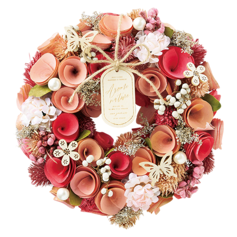 ナチュラルリース M 通販 リース 造花 お花 フラワーアレンジメント プリザーブドフラワー フラワーギフト 箱入り 年中 オールシーズン 玄関 ナチュラルリース |  | 09
