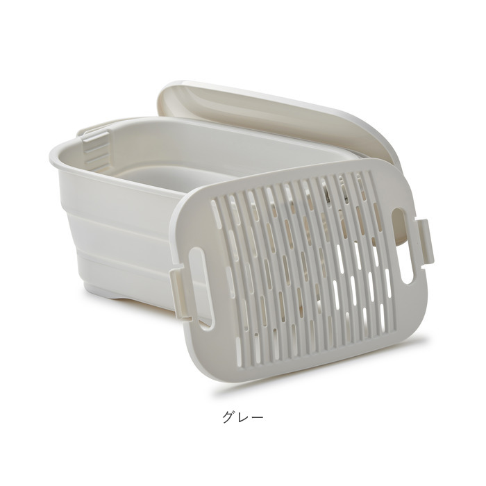 ISETO イセトー 折りたたみ バケツ 通販 折りたたみバケツ 折り畳みバケツ 折り畳み 洗い桶 洗濯板付き 収納 折りたためる 洗濯板 落し蓋 落とし蓋 |  | 20