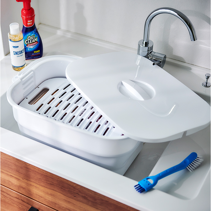 ISETO イセトー 折りたたみ バケツ 通販 折りたたみバケツ 折り畳みバケツ 折り畳み 洗い桶 洗濯板付き 収納 折りたためる 洗濯板 落し蓋 落とし蓋 |  | 07