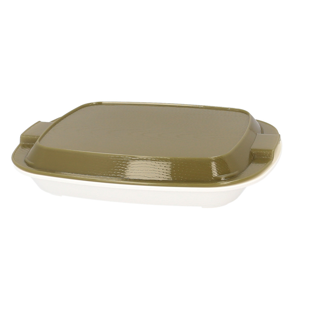 ランチプレート フタ付き 通販 hakoya 弁当 箱 仕切り 仕切り皿 和食器 弁当箱 レンジ対応 食洗機対応 お皿 食器 プラスチック 木目調 日本製 ランチプレート |  | 05