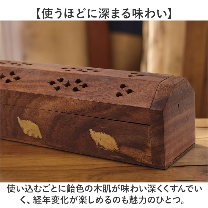 チベット仏教☆携帯用 線香入れ(インセンス・ホルダー) チベット香専用 インセンスホルダー・ロータス（香立て） - ai,