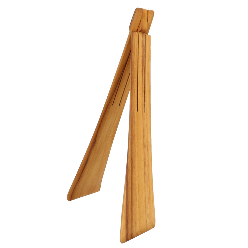 トング 木製 木製トング 通販 取り分け 折り畳み 折りたたみ スリム コンパクト ウッド タイ 上質 チークツリー 木のぬくもり チーク素材 チーク材 トング |  | 01