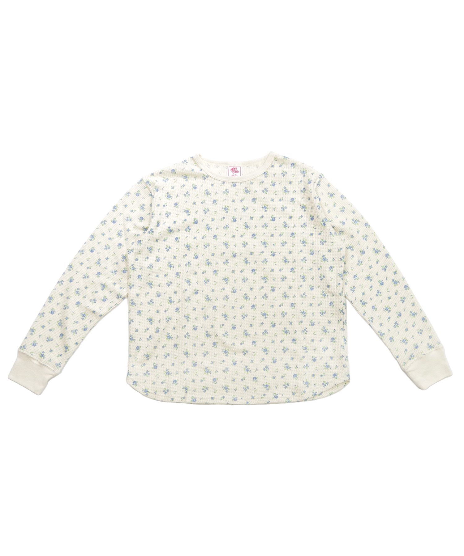 ワッフル 生地 セットアップ 通販 JEMORGAN サーマル JD570-59S 花柄 かわいい ルームウェア 上下セット レディース ロンT パジャマ 部屋着 小花柄 ワッフル | JEMORGAN | 18