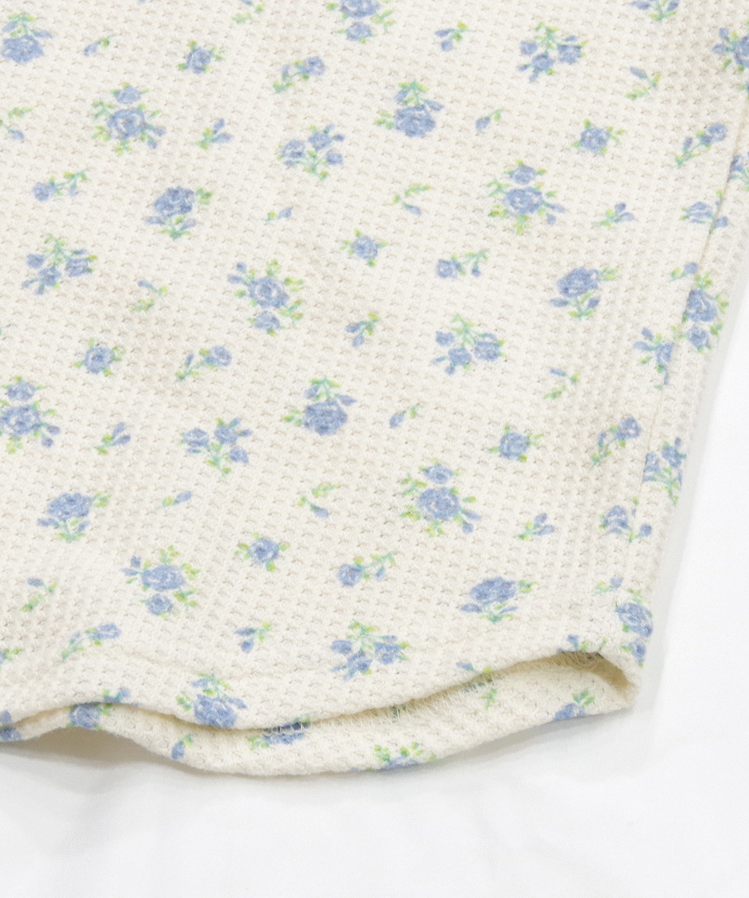 ワッフル 生地 セットアップ 通販 JEMORGAN サーマル JD570-59S 花柄 かわいい ルームウェア 上下セット レディース ロンT パジャマ 部屋着 小花柄 ワッフル | JEMORGAN | 21