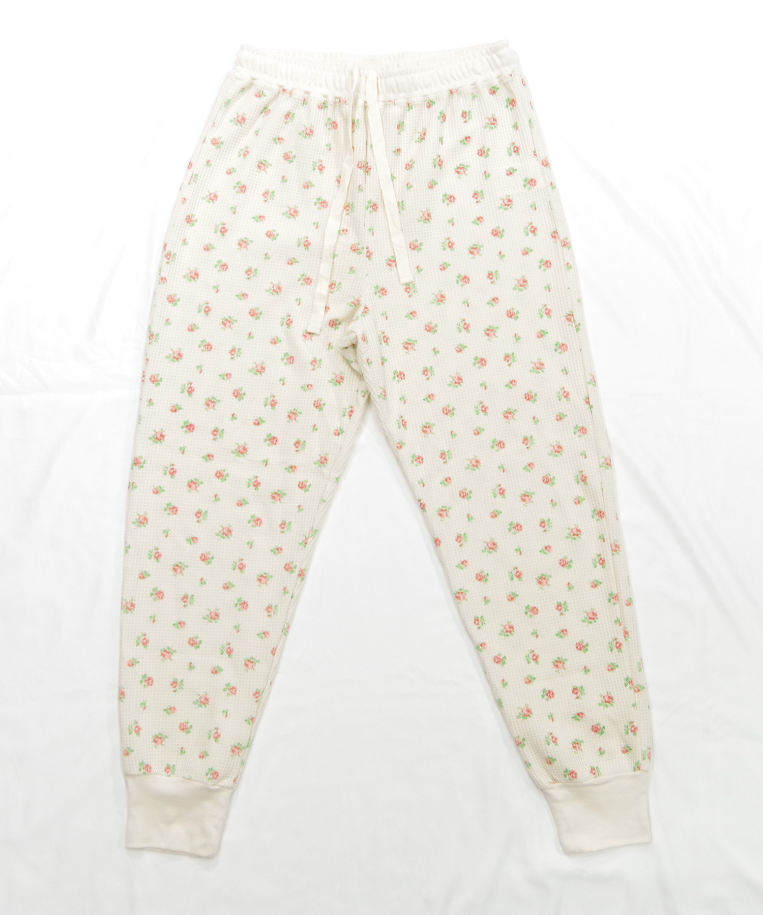 ワッフル 生地 セットアップ 通販 JEMORGAN サーマル JD570-59S 花柄 かわいい ルームウェア 上下セット レディース ロンT パジャマ 部屋着 小花柄 ワッフル | JEMORGAN | 14