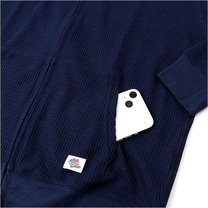 JEMORGAN ワッフル JD610-12S ジェーイーモーガン 通販 パーカー フーディー ジップアップパーカー フルジップパーカー サーマル 長袖 薄手 メンズ | JEMORGAN | 07